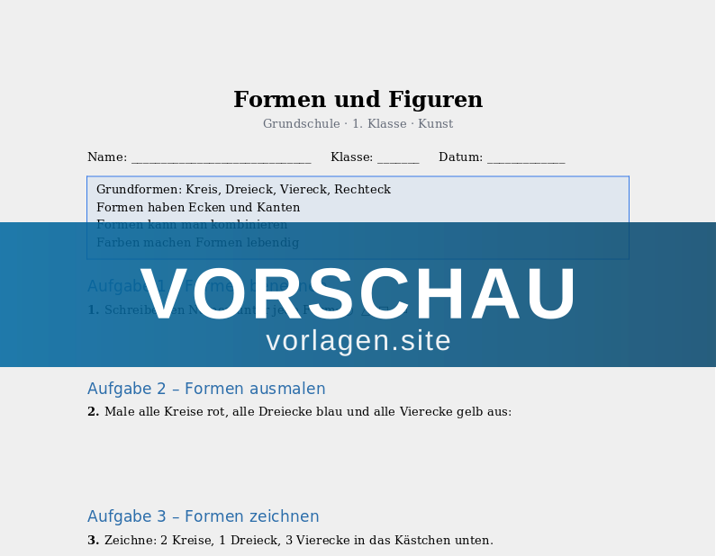 Formen und Figuren