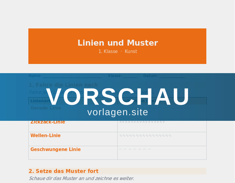 Linien und Muster – Stiftkontrolle
