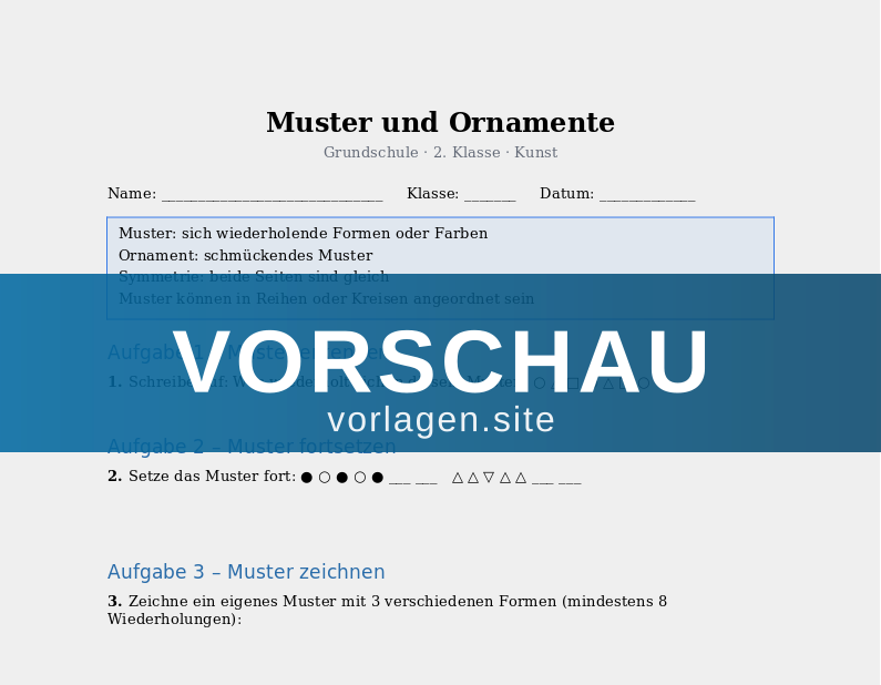 Muster und Ornamente