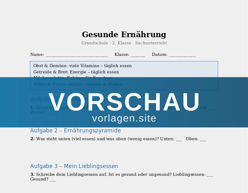 Gesunde Ernährung