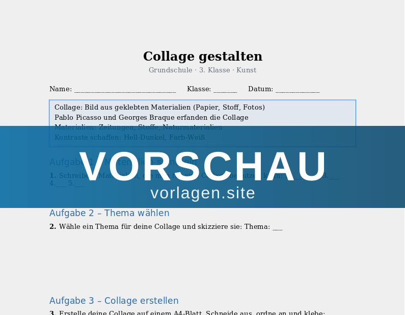 Collage gestalten