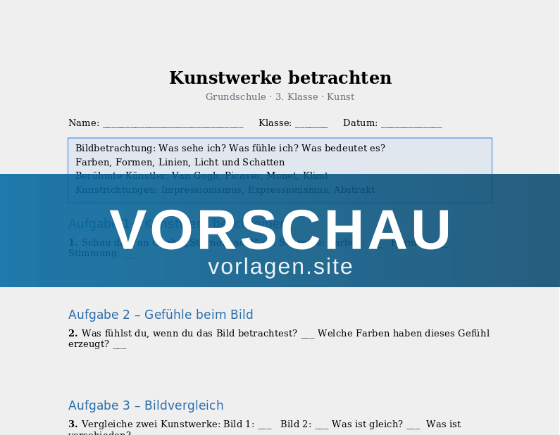 Kunstwerke betrachten