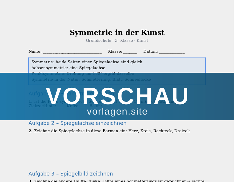Symmetrie in der Kunst