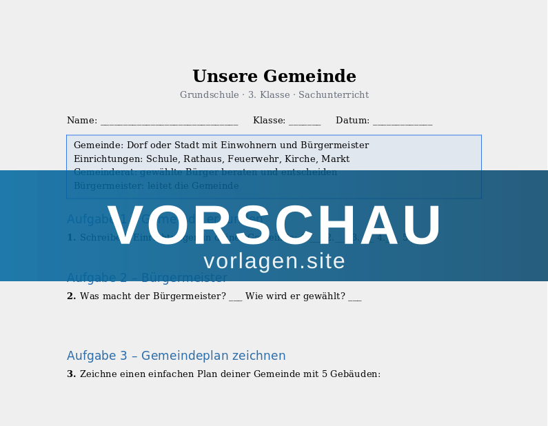 Unsere Gemeinde