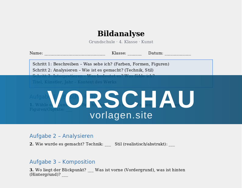 Bildanalyse