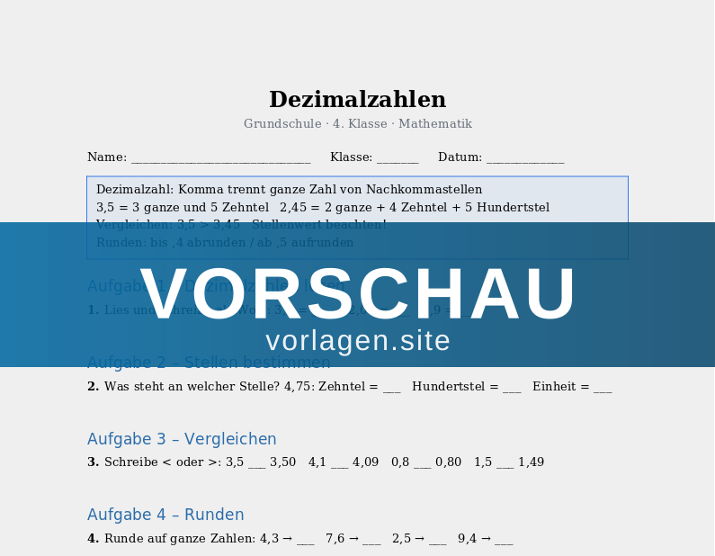 Dezimalzahlen