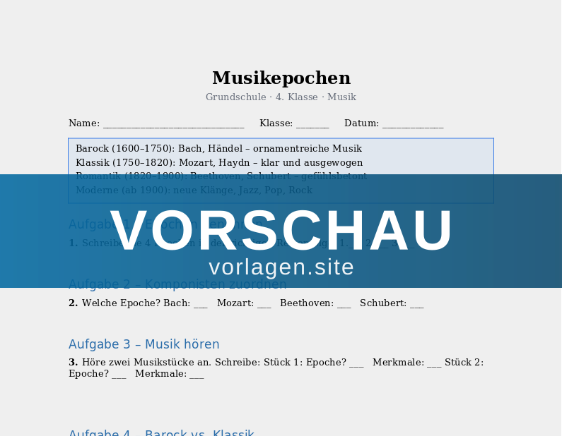 Musikepochen