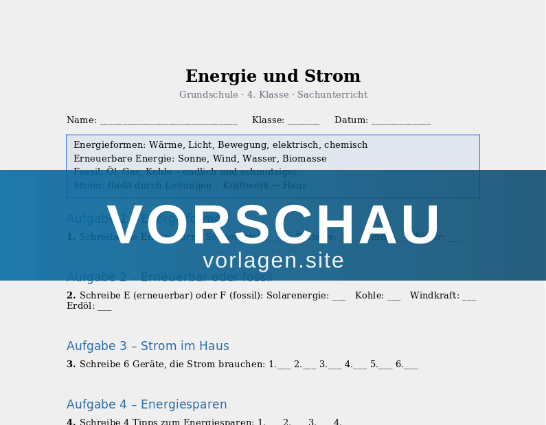 Energie und Strom