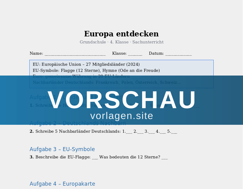 Europa entdecken