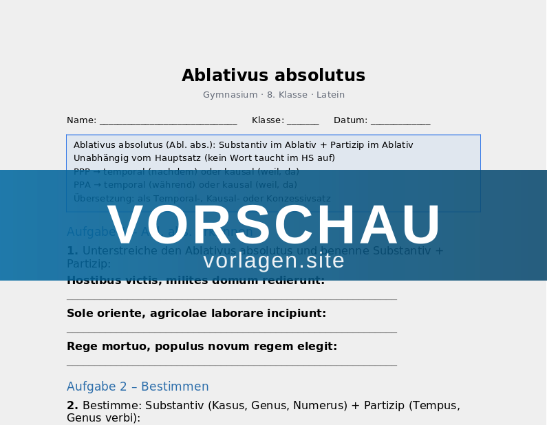 Ablativus absolutus