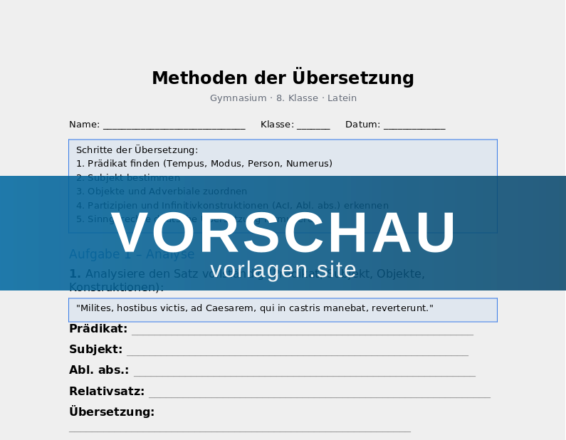 Methoden der Übersetzung