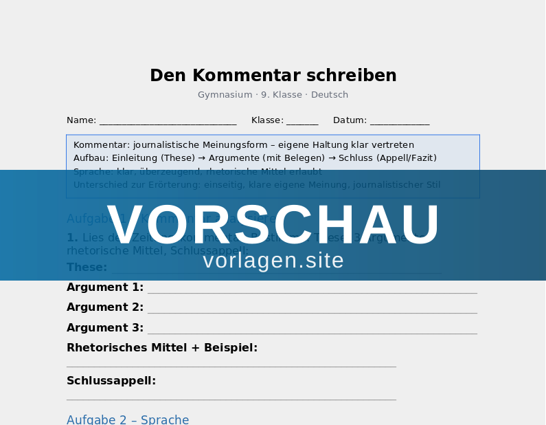 Den Kommentar schreiben