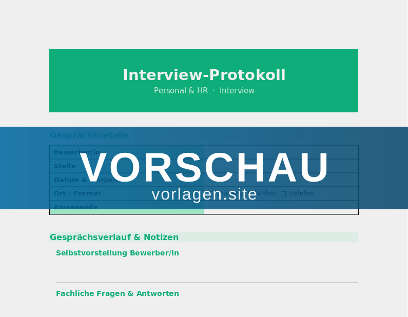 Interview-Protokoll