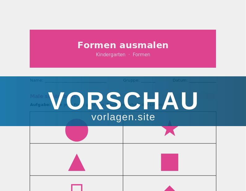 Formen ausmalen