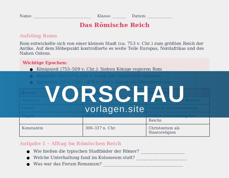 Das Römische Reich
