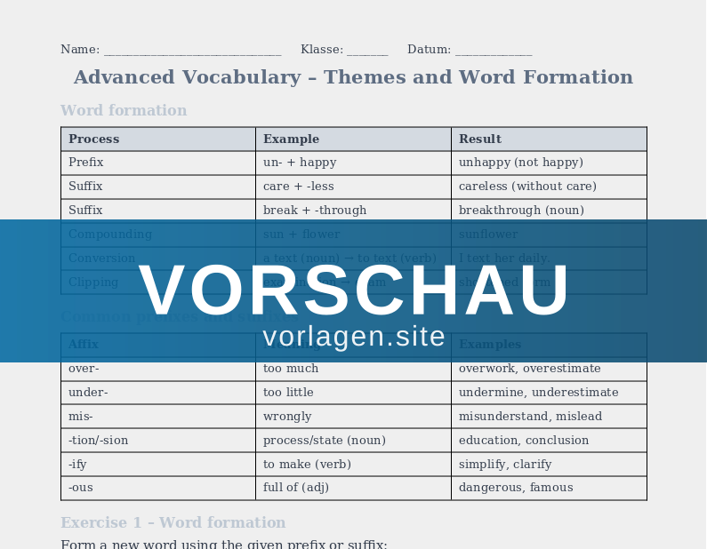 Vocabulary in Context – Academic English
