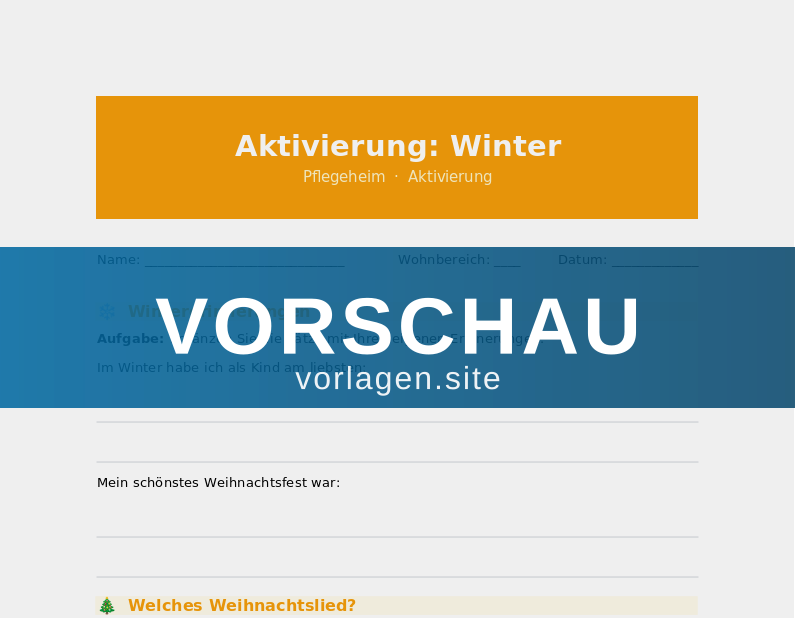 Aktivierung: Winter
