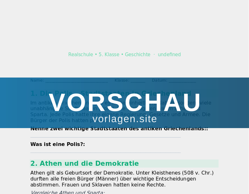Das antike Griechenland