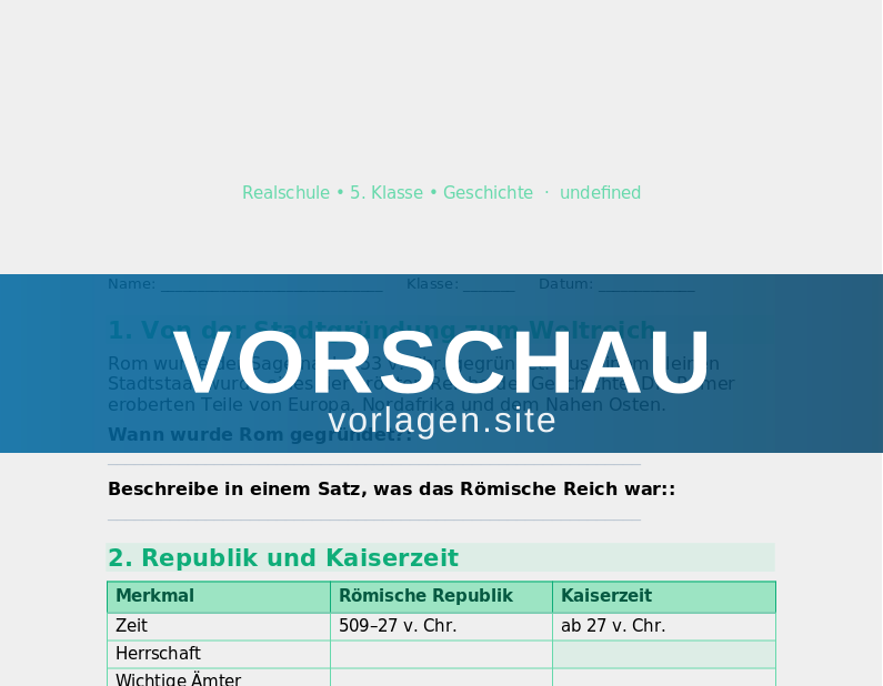 Das Römische Reich