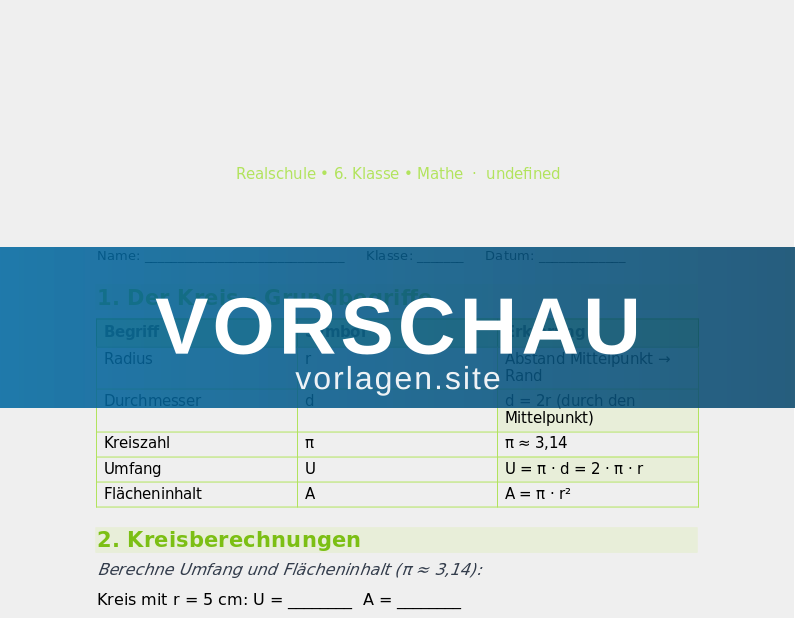 Geometrie – Kreise und Winkel