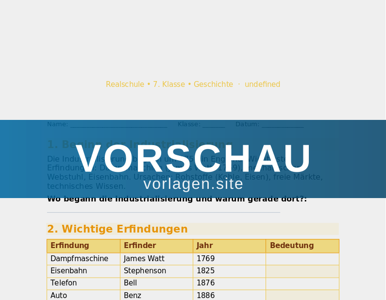 Industrialisierung