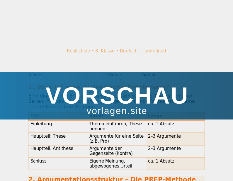 Dialektische Erörterung
