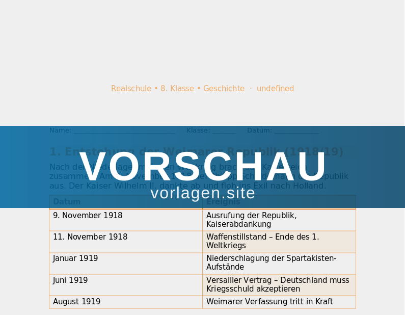 Weimarer Republik