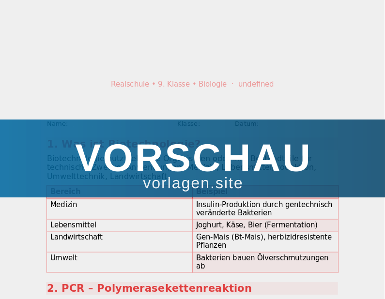 Biotechnologie