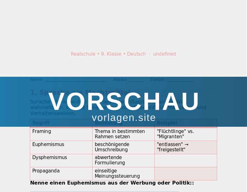 Sprachkritik und Medienkompetenz