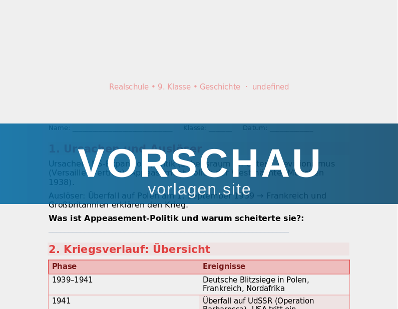 Zweiter Weltkrieg