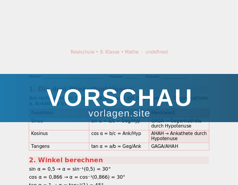 Trigonometrie