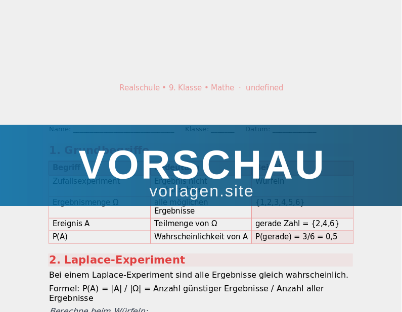 Wahrscheinlichkeit